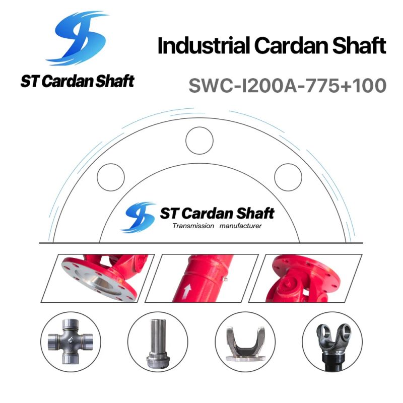 冶金軋制、鋼管、破碎機(jī)機(jī)械萬向軸 SWC-200-775+100萬向接頭62mm ST009